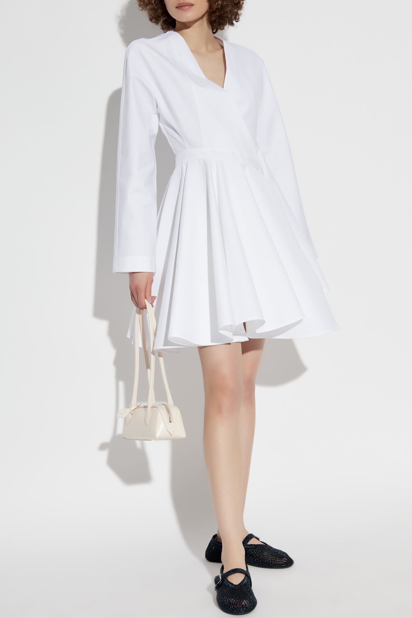 ワンピース ALAA WRAP MINI DRESS White Wrap dress Alaïa - Vitkac Canada